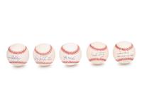 A Group of Over 70 New York Yankees Signed Autograph Baseballs,