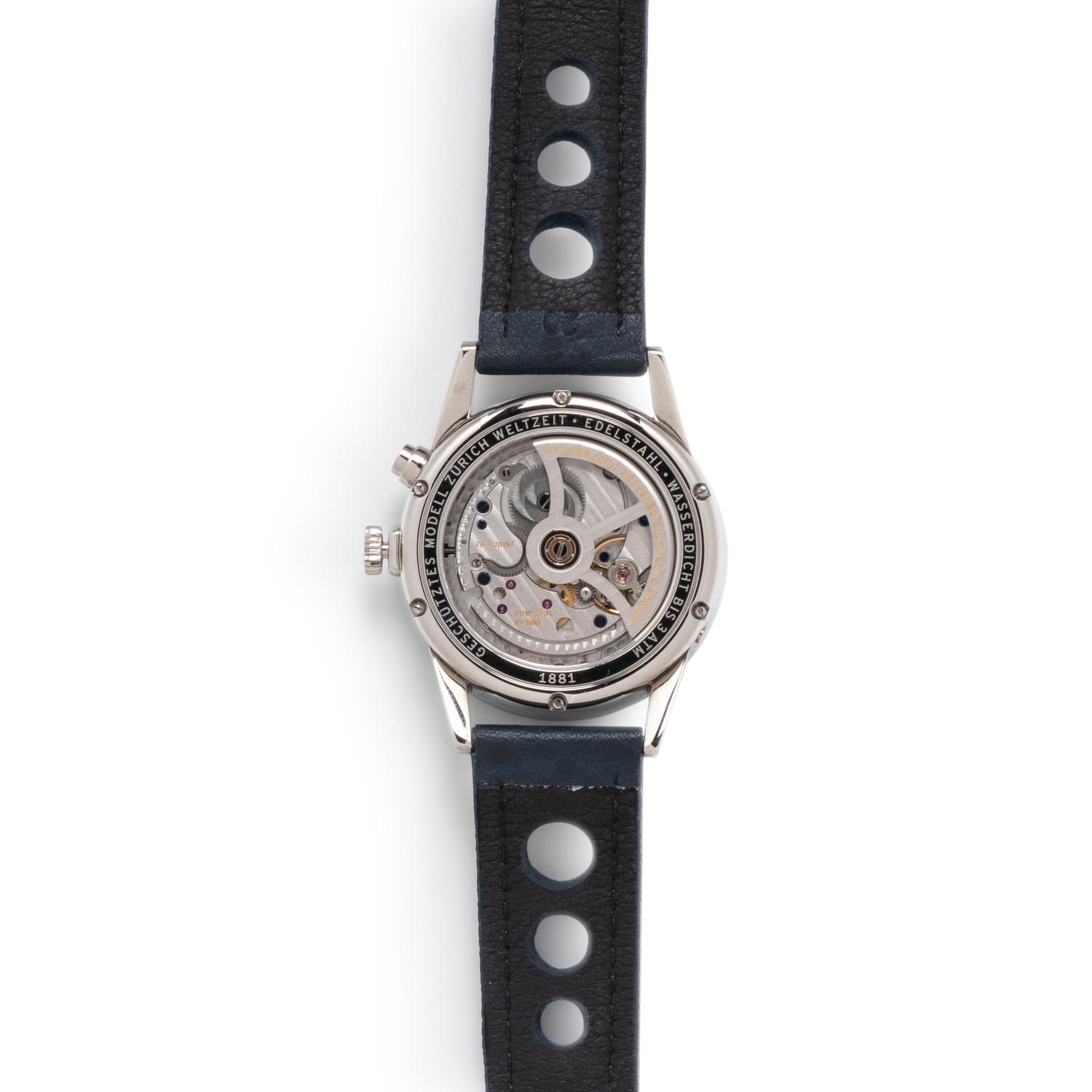 NOMOS, STAINLESS STEEL 'ZURICH WELTZEIT' WATCH
