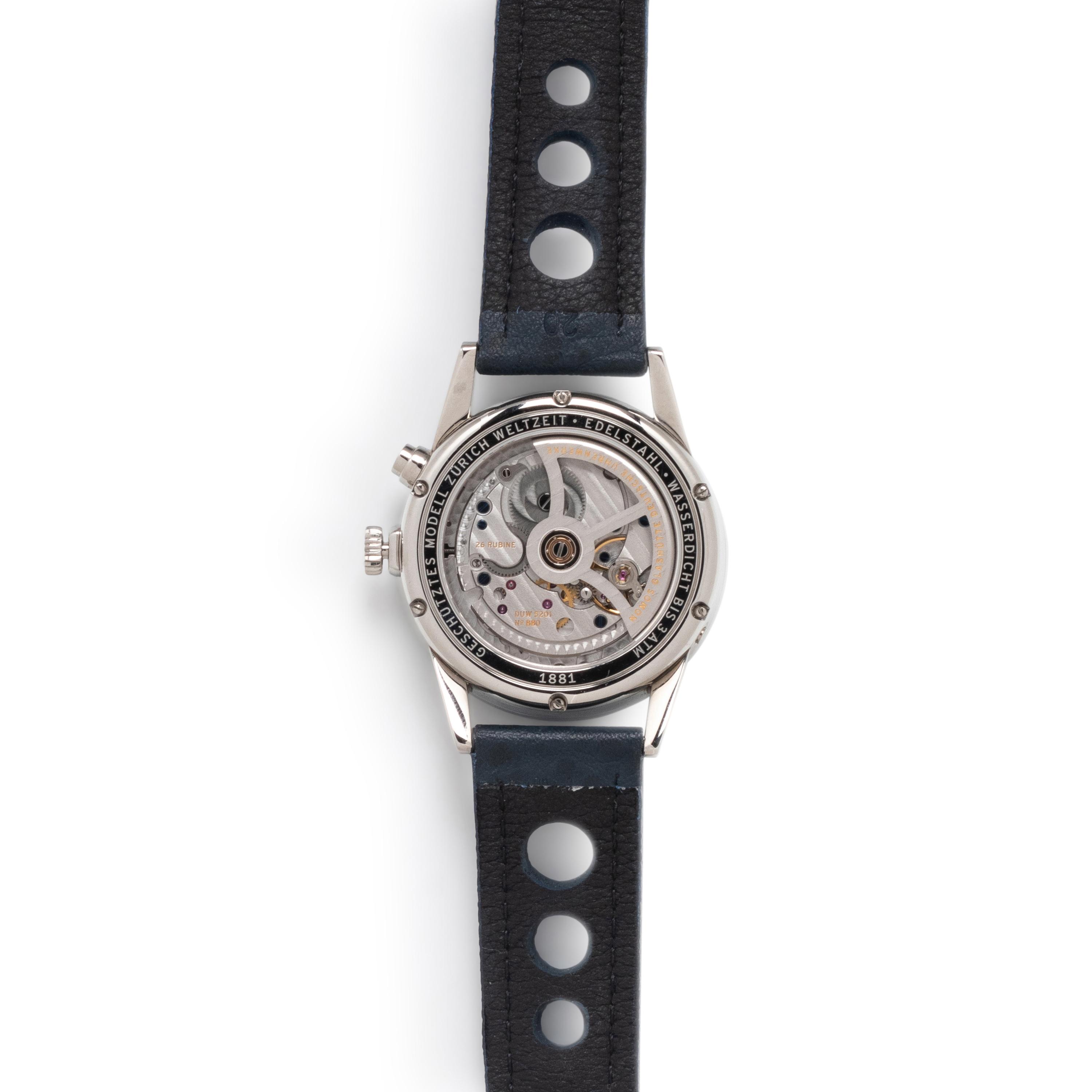 NOMOS, STAINLESS STEEL 'ZURICH WELTZEIT' WATCH