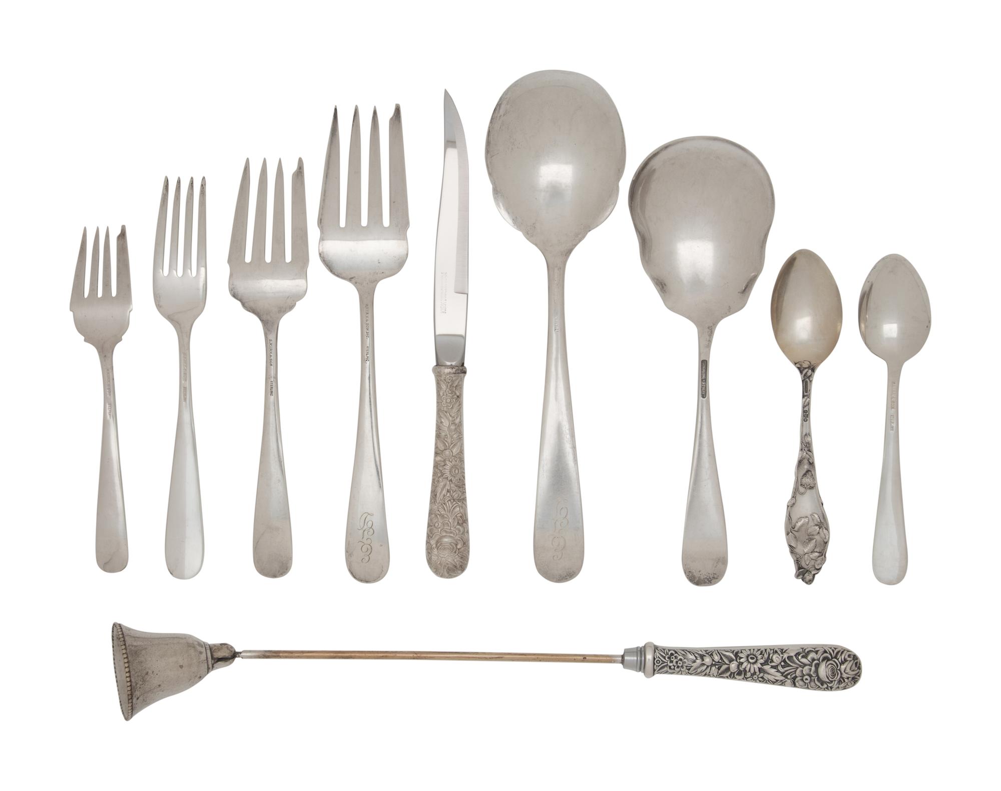 An American Silver Flatware Service