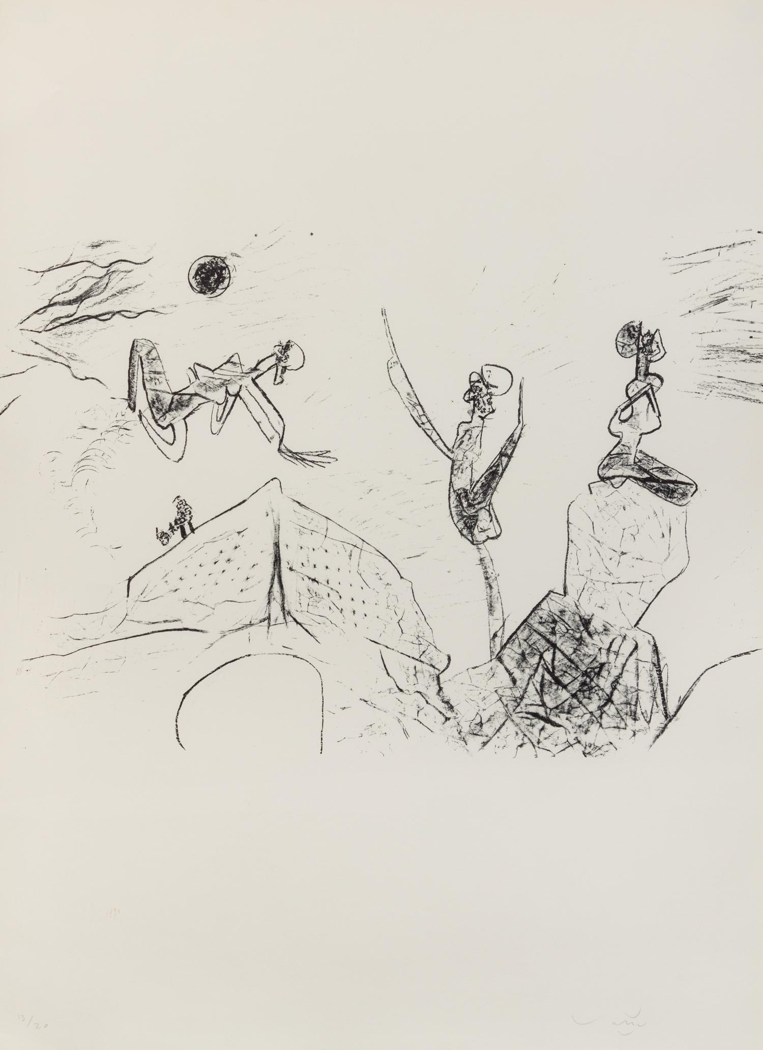 Roberto Matta, (Chilean, 1911-2002), Untitled (portfolio of 6 prints)