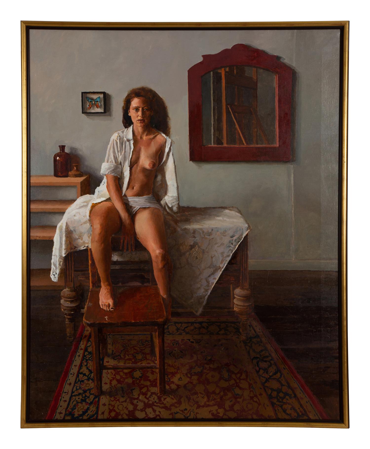 Untitled, 'Seated Semi-Nude Female'