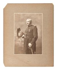 [NATIVE AMERICANS]. CHOATE, photog. Photograph of Carlisle Indian School founder Richard H. Pratt.