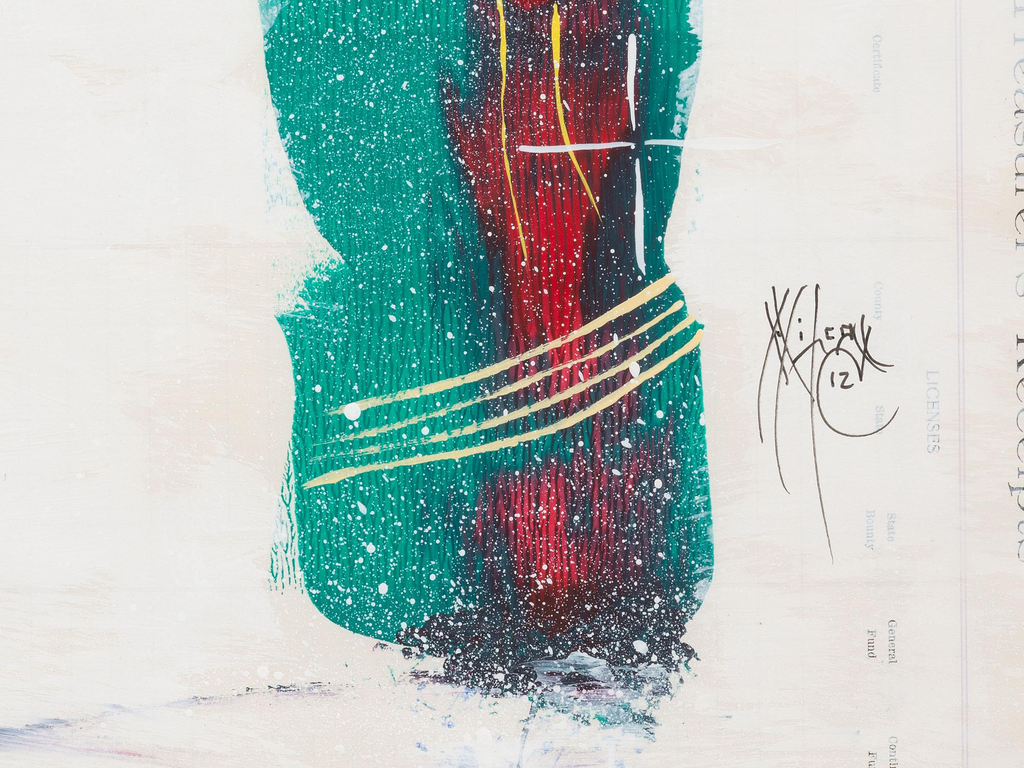 untitled, two figures in a winter storm