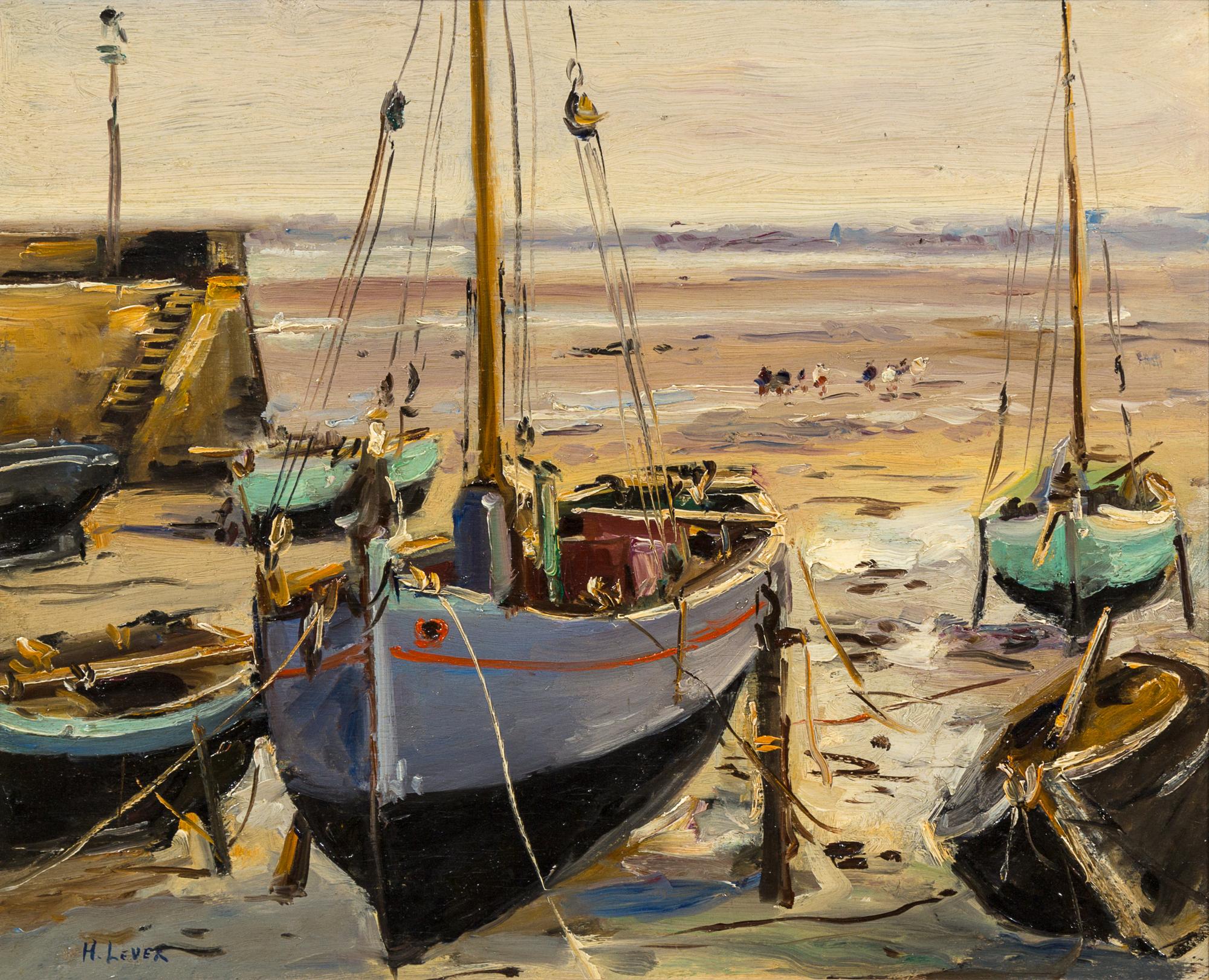 Richard Hayley Lever, (American, 1876–1958), Harbor Scene