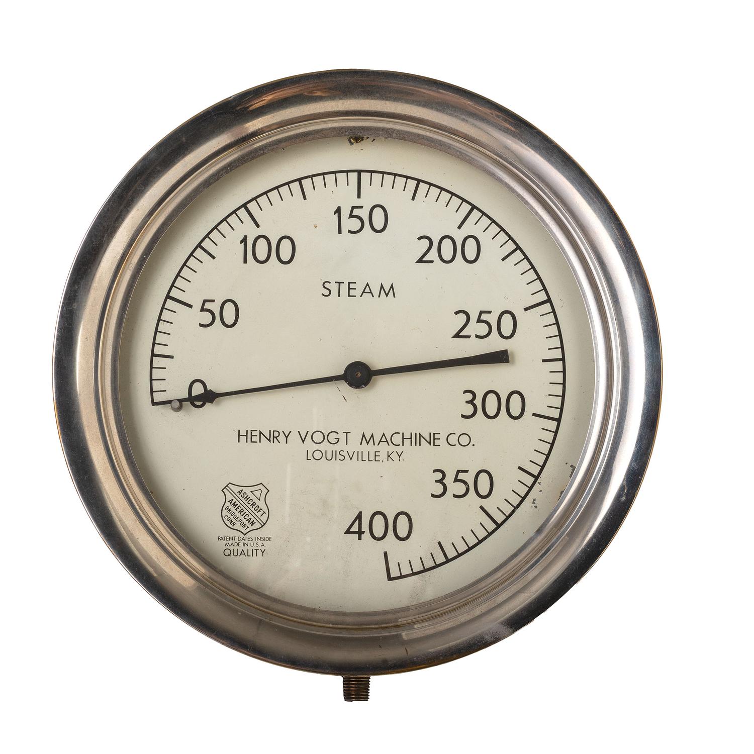 A Henry Vogt Machine Co. Steam Gauge