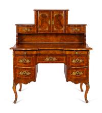 An Italian Gilt Metal Mounted Walnut Lady's Writing Desk — 19TH CENTURY