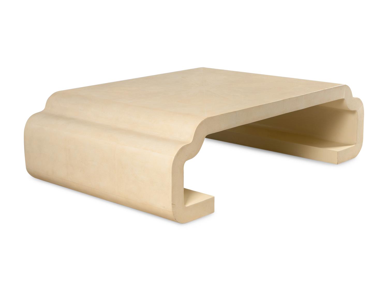 A Celerie Kemble-Designed Faux Shagreen Low Table