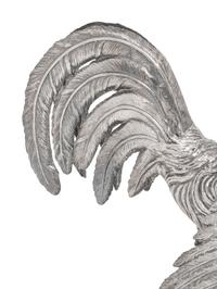 A Pair of Spanish Silver Cockerels