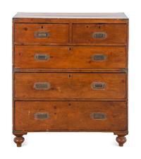 An English Pine Campaign Chest