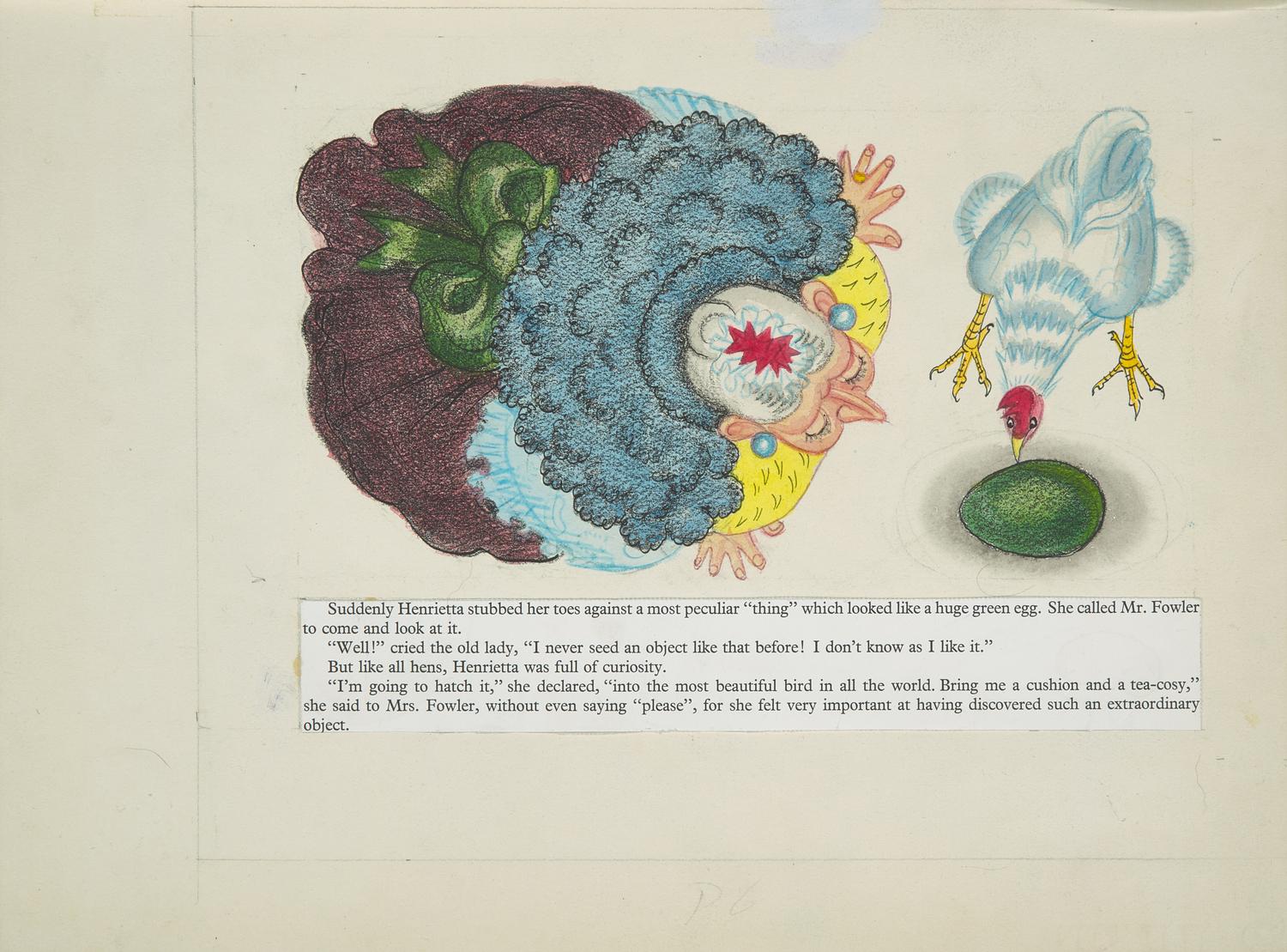 Hale, Kathleen. Original Maquette and Storyboards for "Henrietta's Magic Egg"