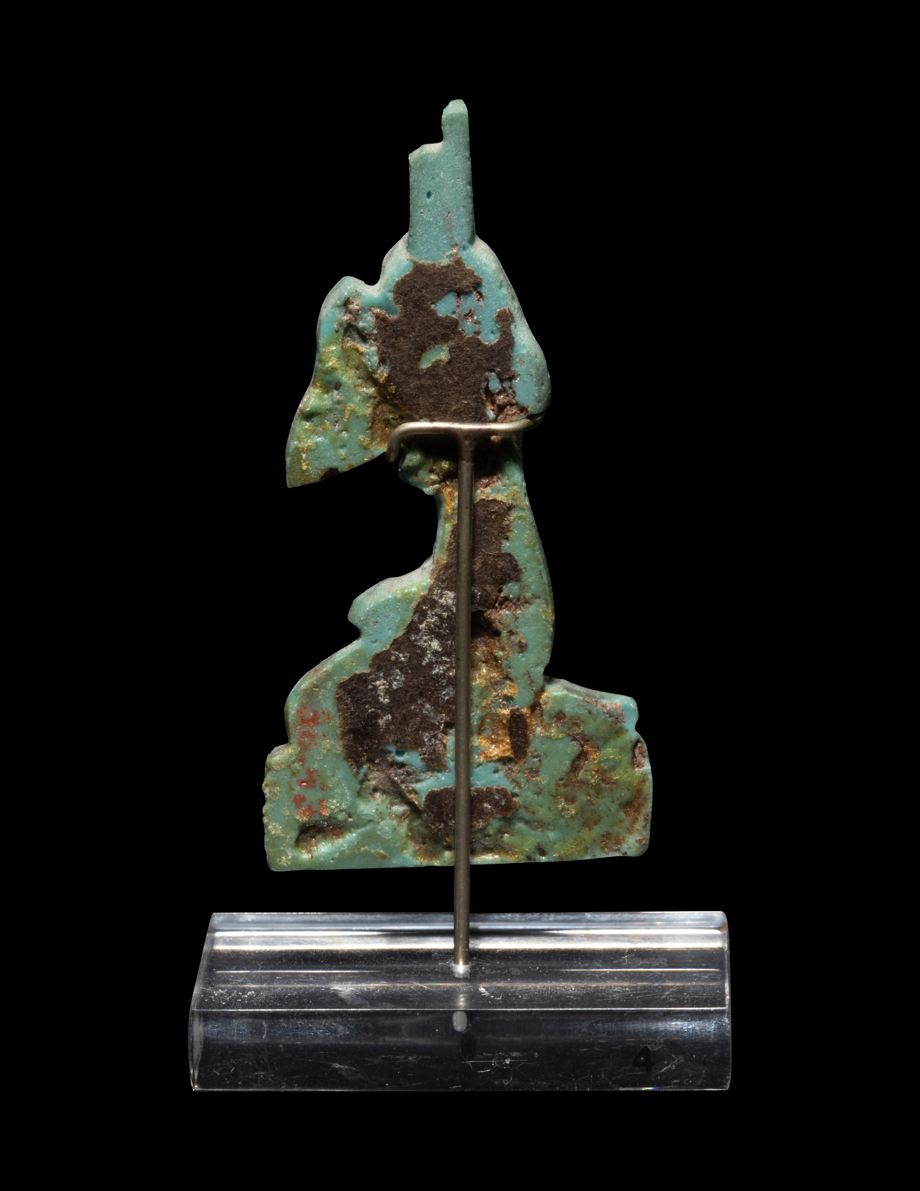 An Egyptian Faience Amulet of Nefertum