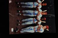 A Tony Perez, Johnny Bench, Joe Morgan and Pete Rose Cincinnati Reds Big Red Machine Signed Autograph Photo (Beckett Authentication Services BAS Certified),
