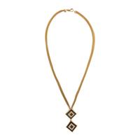 Sapphire, Diamond, and Yellow Gold Pendant Necklace