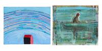 Boatman William Hynes in a Boat Key Largo, FL , 1990, and Rainbow House (two works)