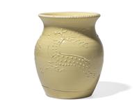 A Wedgwood Slip Decorated Stoneware Vase