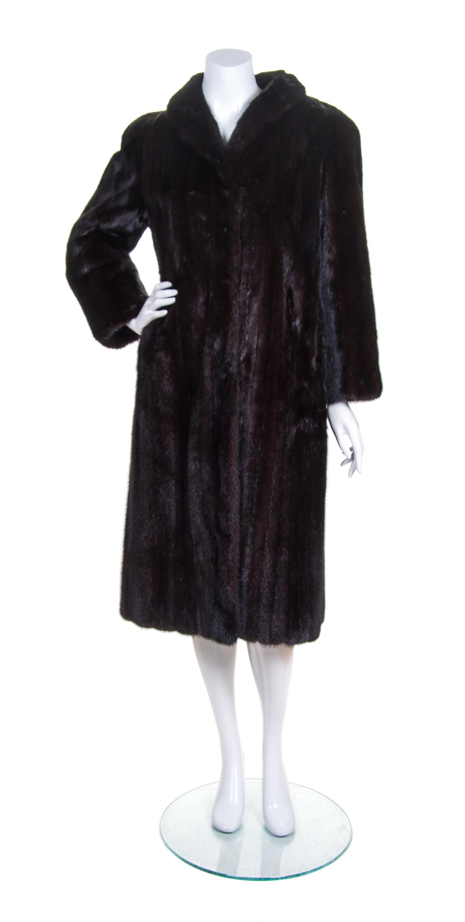 A Full Length Mink Coat,