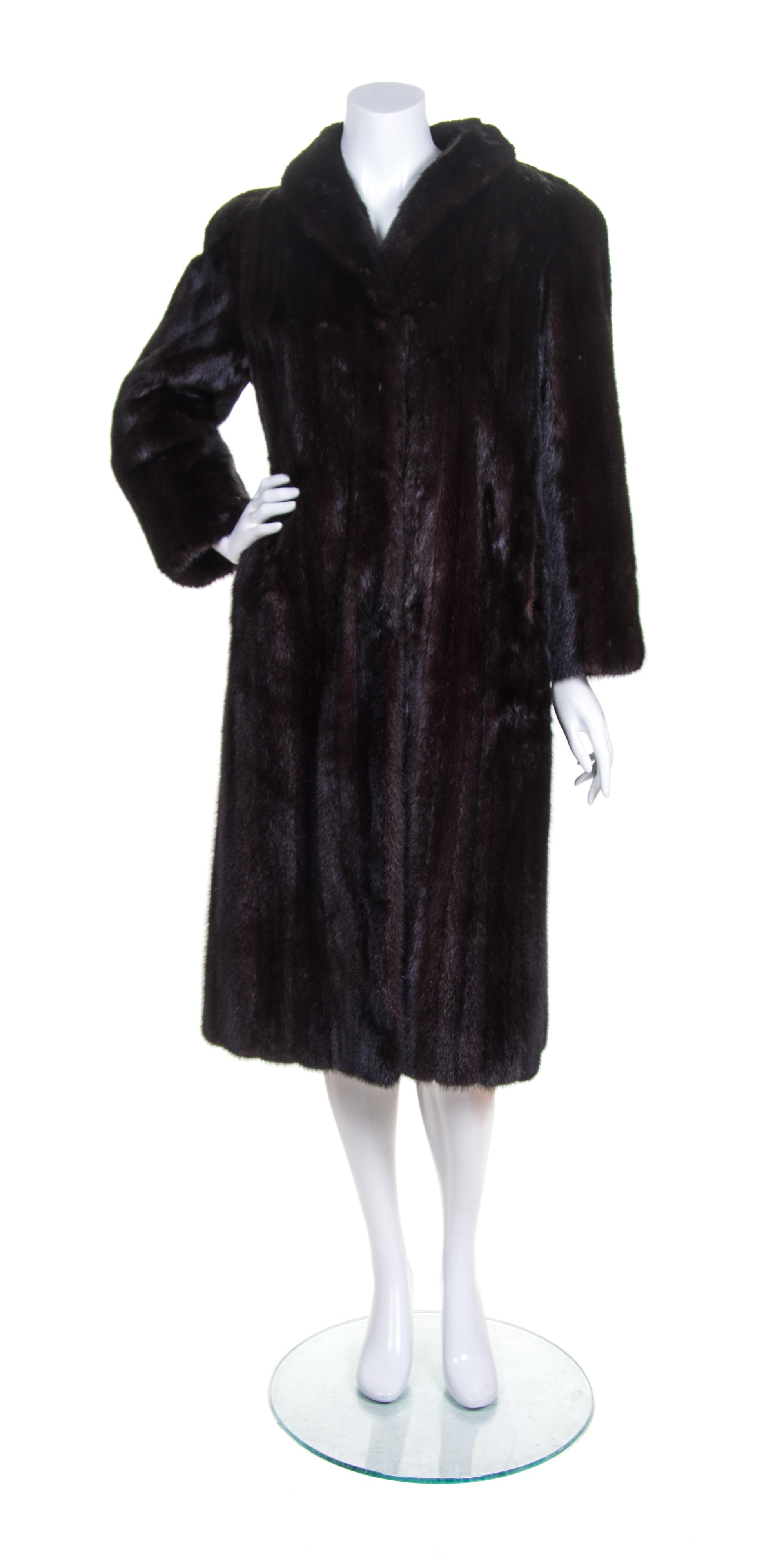 A Full Length Mink Coat,