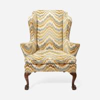 A George III Carved Mahogany Easy Chair late 18th century