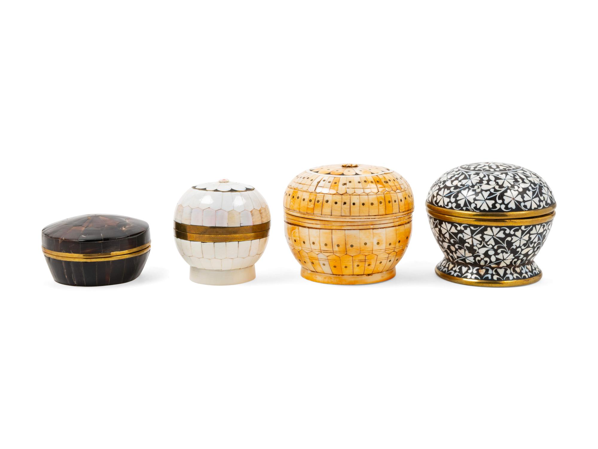 Four Decorative Boxes