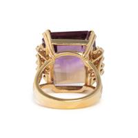 AMETRINE AND DIAMOND RING