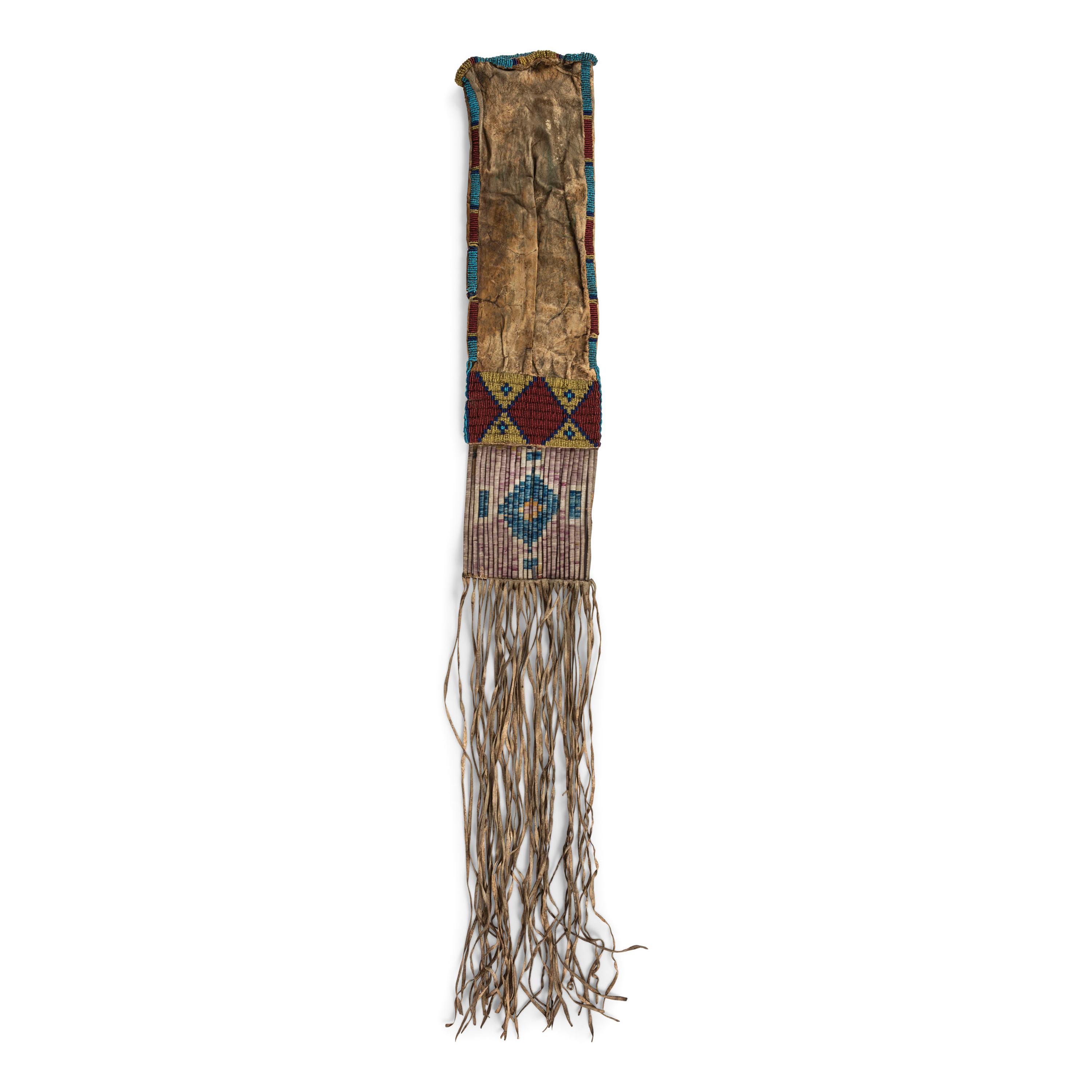 Sioux Quilled Hide Tobacco Bag