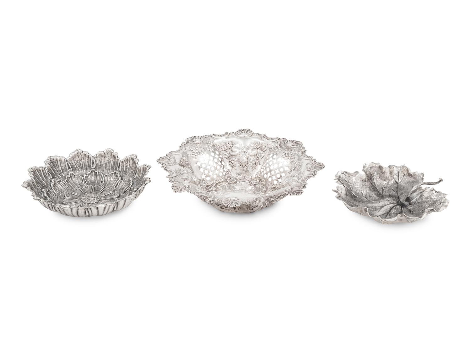 Two Buccellati Silver Bowls and Another Silver Bowl