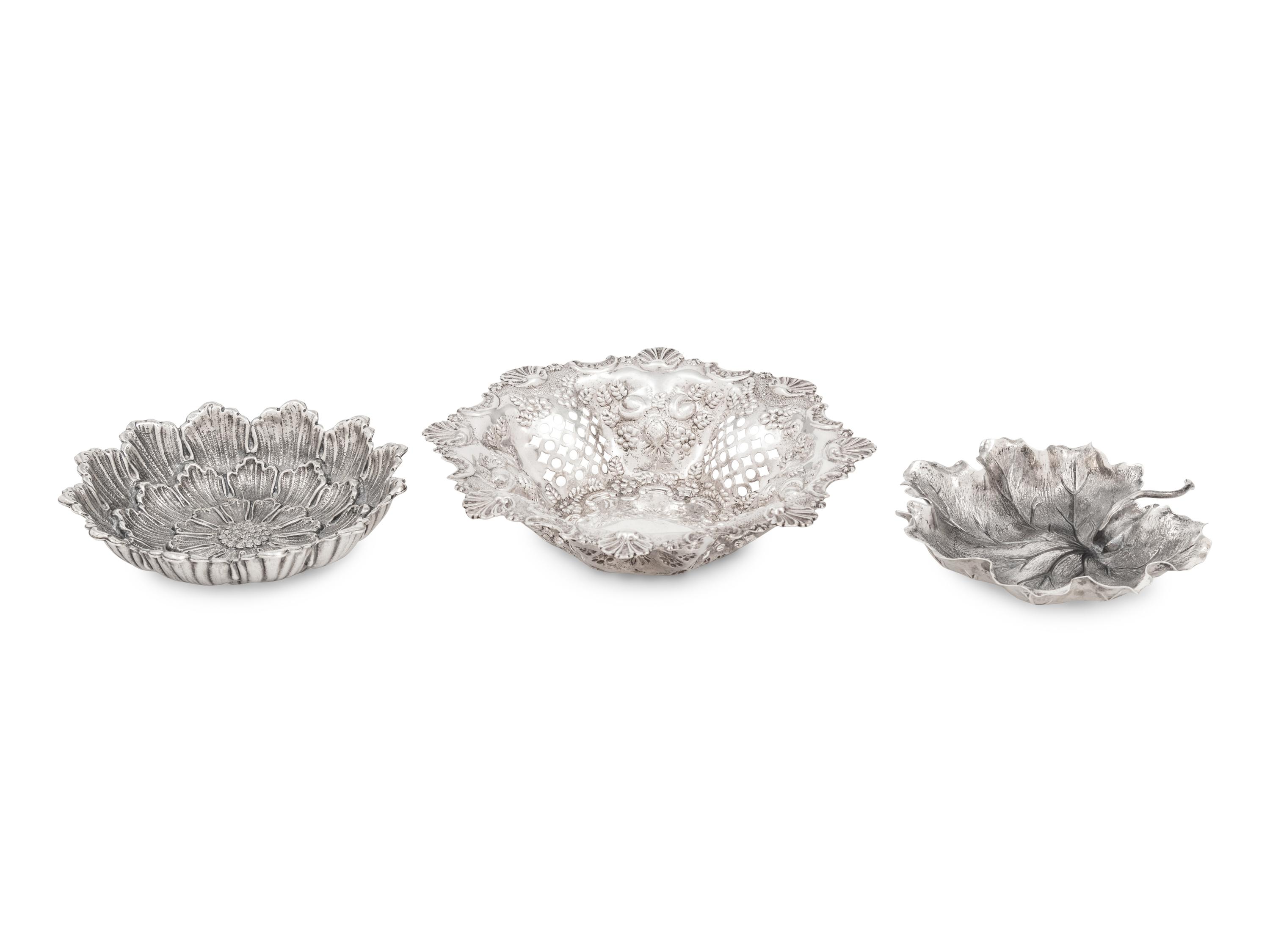 Two Buccellati Silver Bowls and Another Silver Bowl