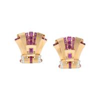 RETRO, ROSE GOLD, RUBY, AND DIAMOND CONVERTIBLE DRESS CLIPS