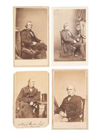 [CIVIL WAR]. 9 CDVs ft. members of Lincoln's cabinet & other politicians, incl. CHASE, WELLS, etc.