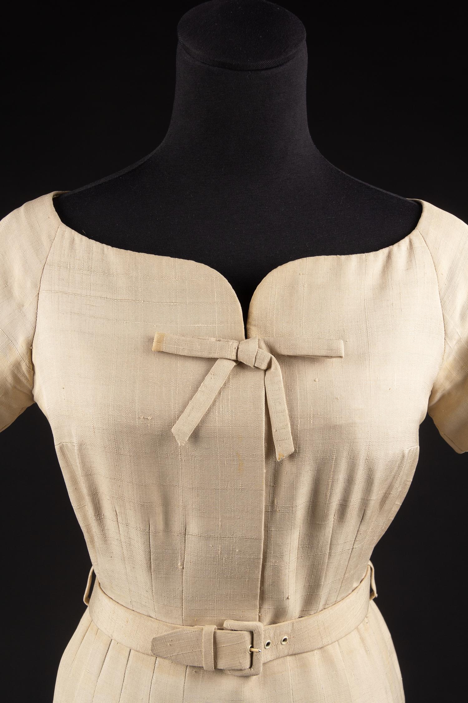 Christian Dior by Yves Saint Laurent Haute Couture Ensemble, Spring/Summer 1958 — Worn by Dame Olivia de Havilland