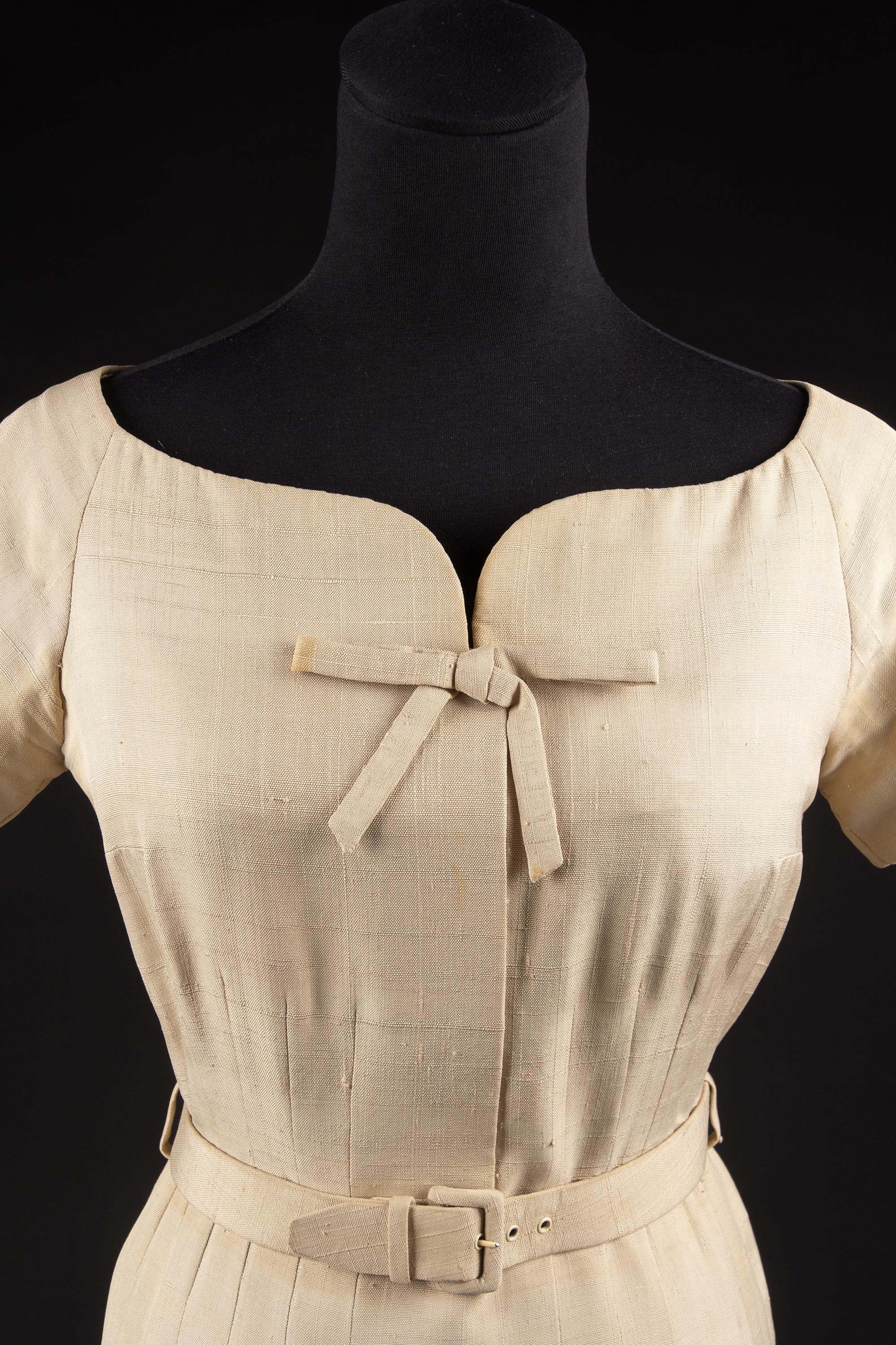 Christian Dior by Yves Saint Laurent Haute Couture Ensemble, Spring/Summer 1958 — Worn by Dame Olivia de Havilland