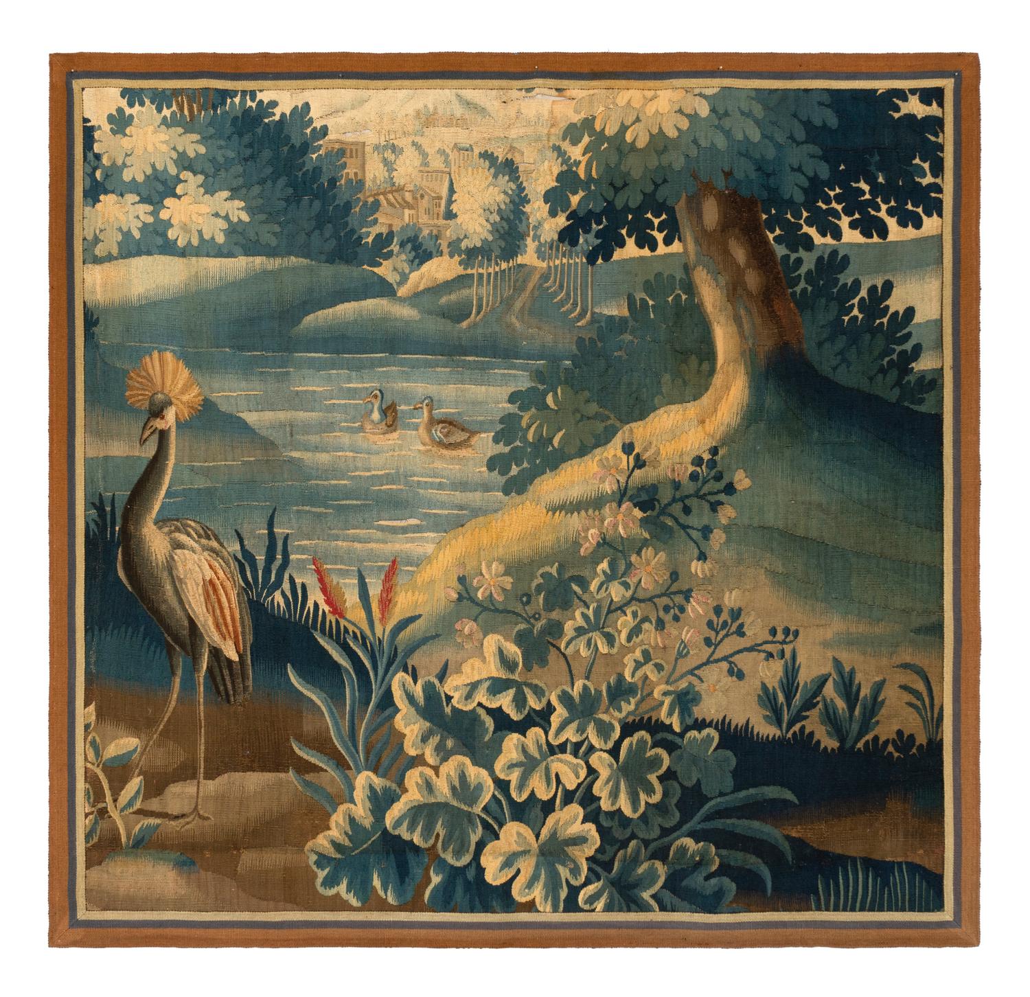A Flemish Verdure Tapestry Panel