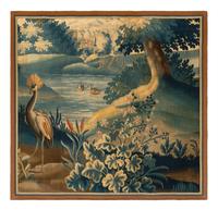 A Flemish Verdure Tapestry Panel
