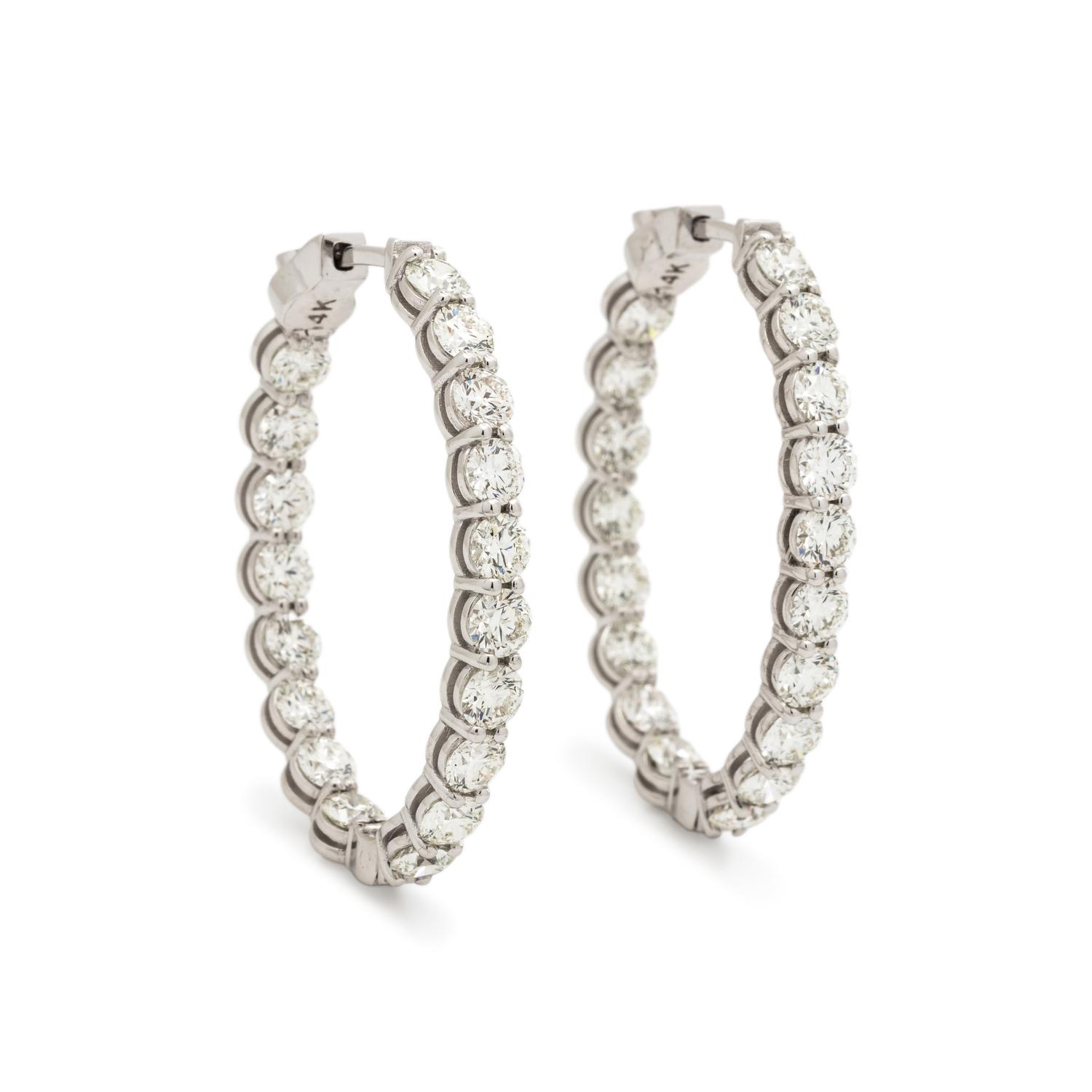 DIAMOND HOOP EARRINGS
