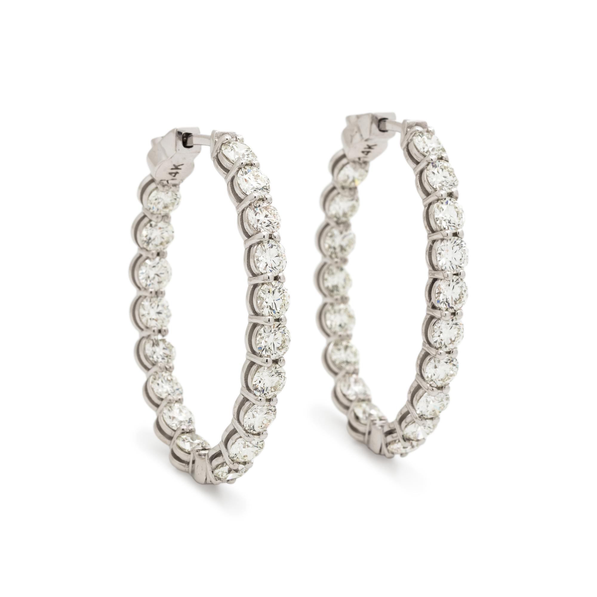 DIAMOND HOOP EARRINGS