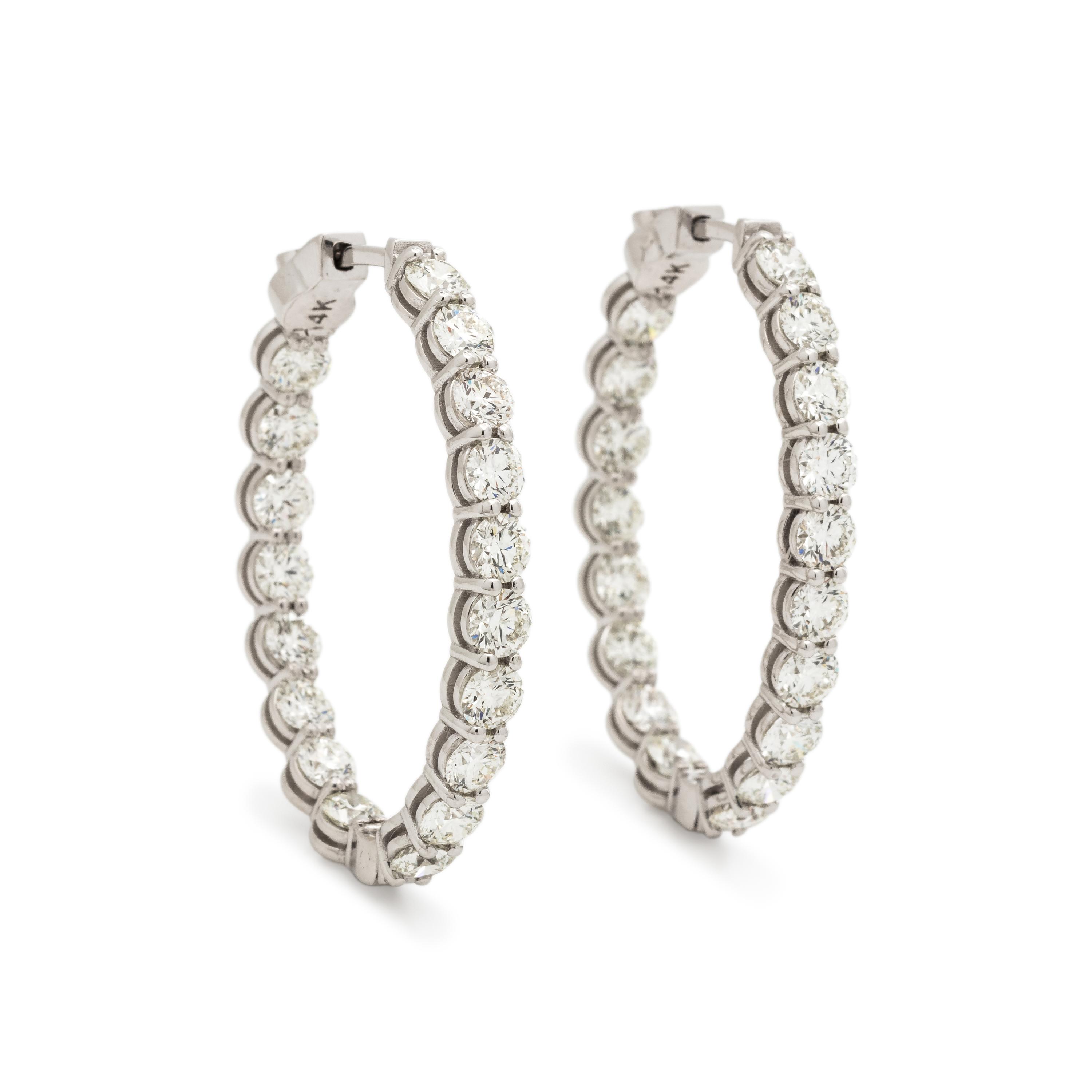 DIAMOND HOOP EARRINGS