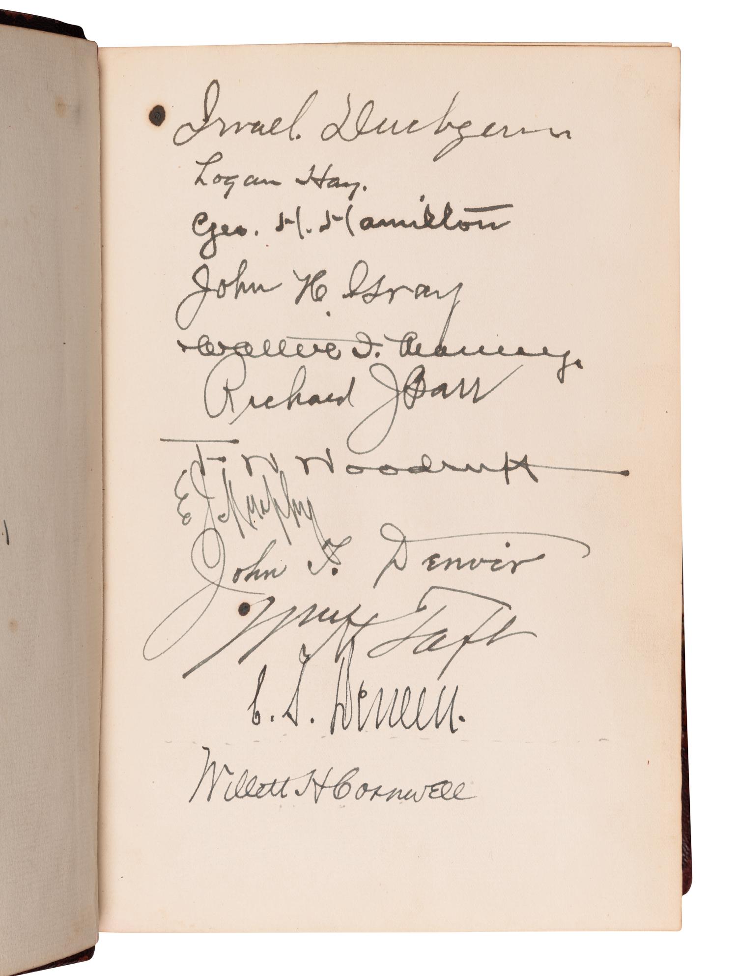 [TAFT, William Howard (1857-1930)]. SPARKS, Edwin Erle, editor. Collections of the Illinois State Historical Library. Volume III. Lincoln Series, Vol. I. The Lincoln-Douglas Debates of 1858 . Springfield, IL: Illinois State Historical Library, 1908.