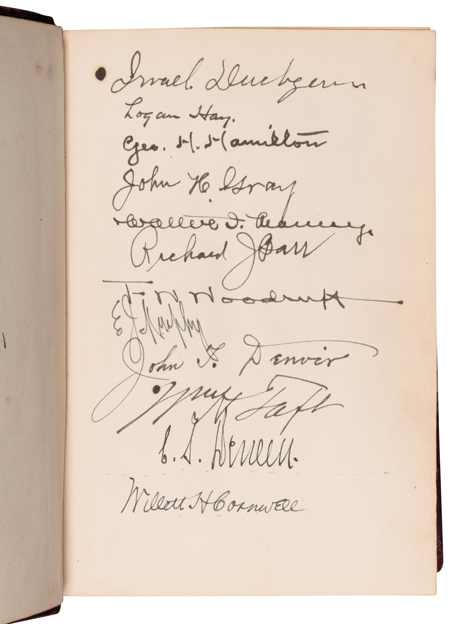 [TAFT, William Howard (1857-1930)]. SPARKS, Edwin Erle, editor. Collections of the Illinois State Historical Library. Volume III. Lincoln Series, Vol. I. The Lincoln-Douglas Debates of 1858 . Springfield, IL: Illinois State Historical Library, 1908.