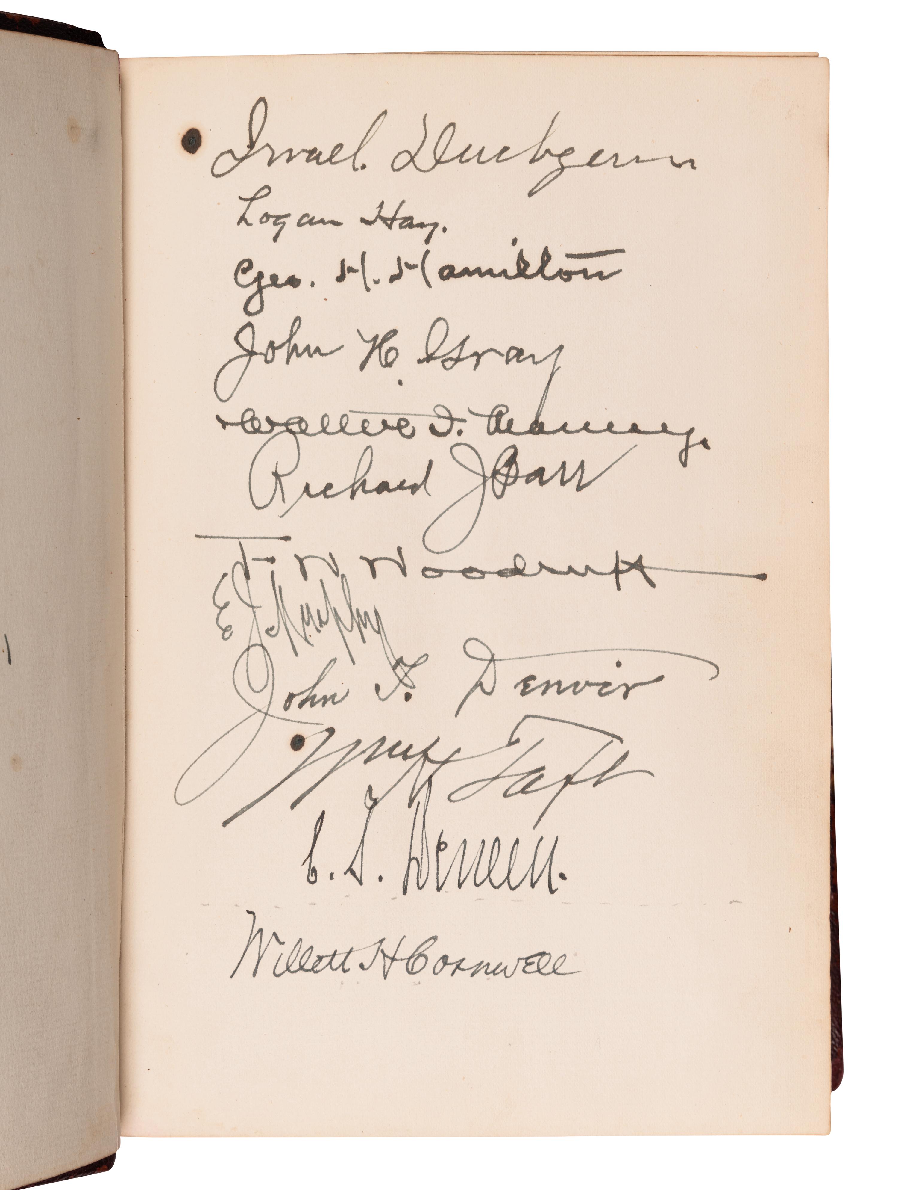 [TAFT, William Howard (1857-1930)]. SPARKS, Edwin Erle, editor. Collections of the Illinois State Historical Library. Volume III. Lincoln Series, Vol. I. The Lincoln-Douglas Debates of 1858 . Springfield, IL: Illinois State Historical Library, 1908.