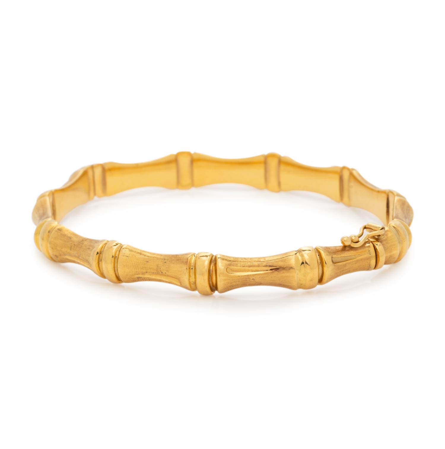 YELLOW GOLD BANGLE BRACELET