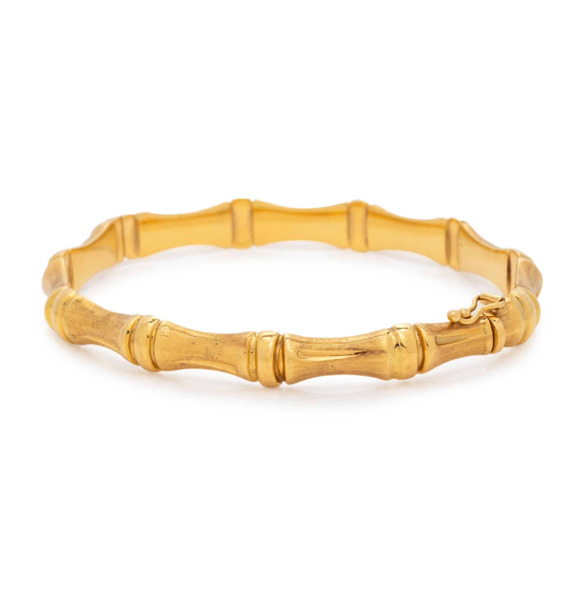 YELLOW GOLD BANGLE BRACELET
