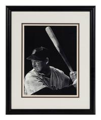 A Group of Seven Artworks Depicting Baseball Players Formerly Displayed at Mike Ditka’s Restaurant