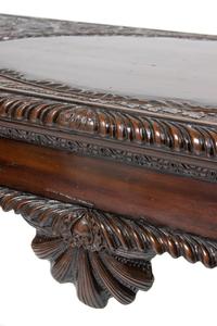 An Irish George III Style Carved Mahogany Console Table