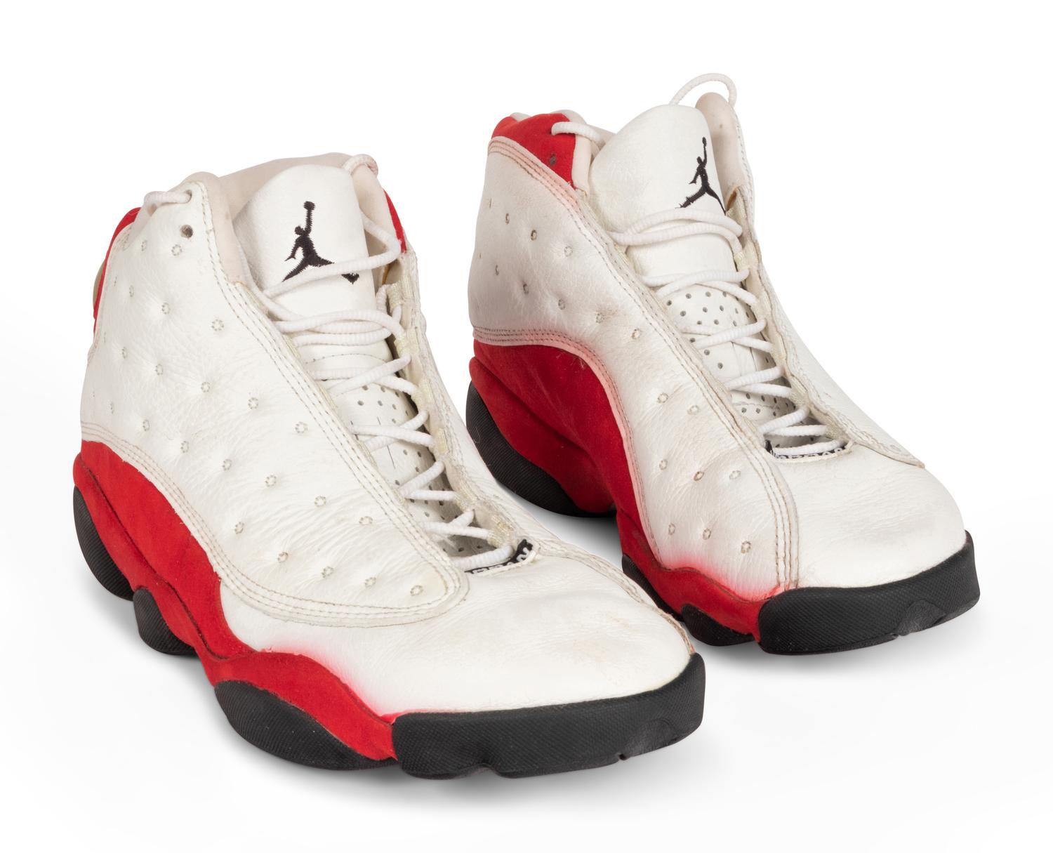 A Pair of Original 1997 Nike Air Jordan 13 Basketball Shoes