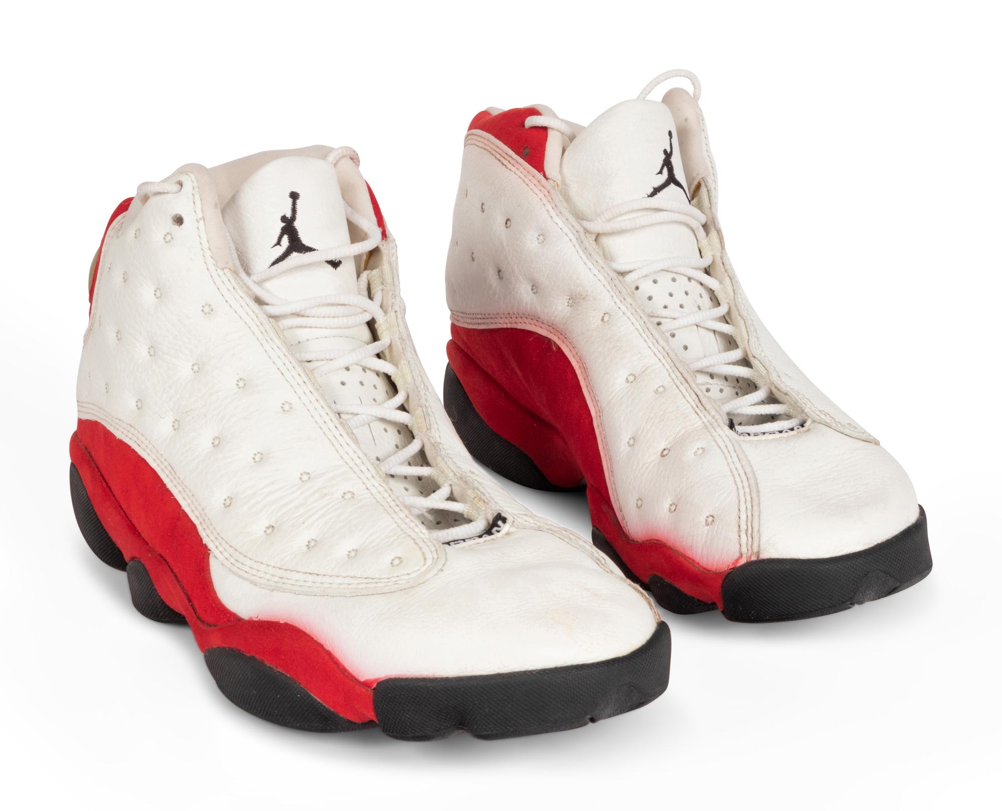 A Pair of Original 1997 Nike Air Jordan 13 Basketball Shoes