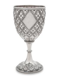 A Victorian Gothic Revival Silver Wine Goblet