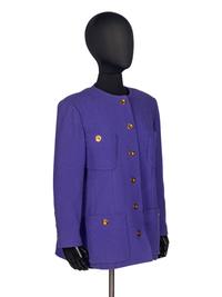 Chanel Violet Tweed Jacket, 1991