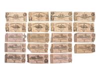 [CONFEDERATE] -- [CURRENCY]. A large group of Confederate notes.