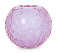 A Moser Art Deco Amethyst Glass Vase by Heinrich Hussman (1899-1982)